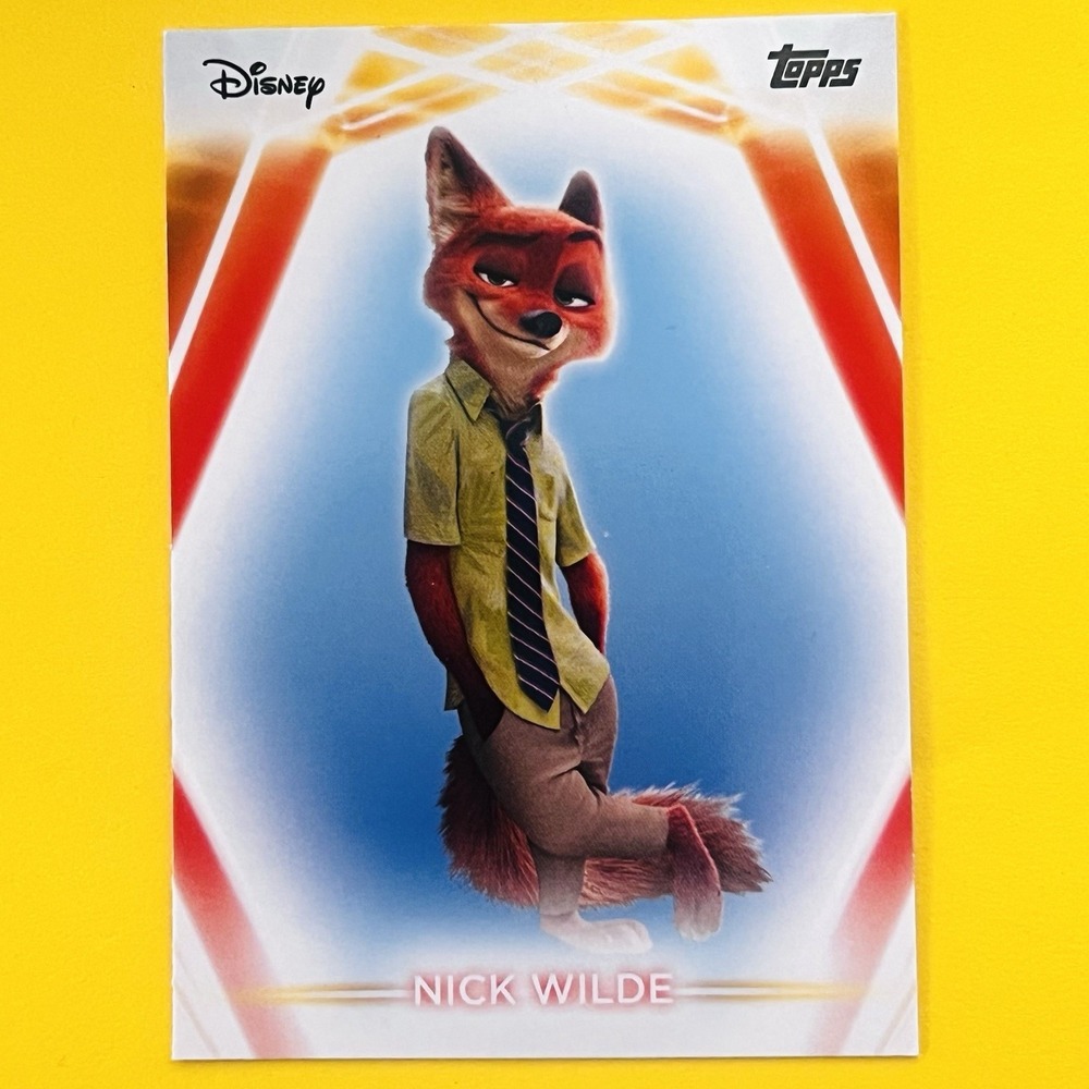 2026 Topps Neon Disney Nick‎ Wilde #61 Zootopia Base Card